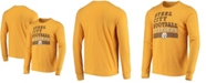 Fanatics Men's Gold-Tone Pittsburgh Steelers Primary Logo Tri-Blend Long Sleeve T-shirt
